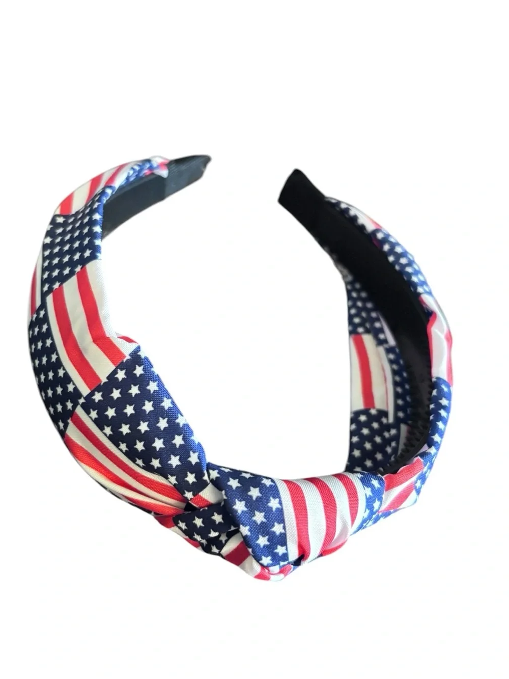 Mint American Flag Knot Headband in Red, White & Blue